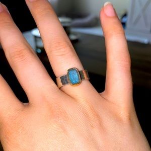 Graciela James Avery Ring With Blue Topaz